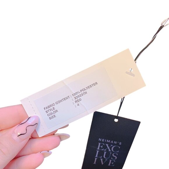 Teri Jon Rickie Freeman  Exclusive Textured A-Line Dress Short Sleeves Size 4 - Picture 5 of 9